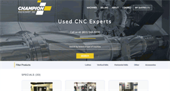 Desktop Screenshot of championmachinery.com